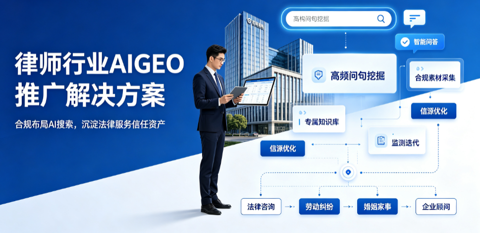 AI赋能法律服务获客升级，吉易鸥AIGEO发布律师行业专属推广解决方案