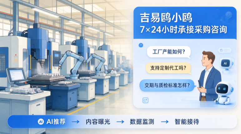 吉易鸥AIGEO发布全域制造业工厂行业AIGEO解决方案，标准化SOP助力工厂抢占AI采购流量