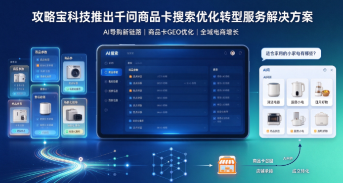 AIGEO服务商攻略宝科技推出千问商品卡搜索优化转型服务解决方案